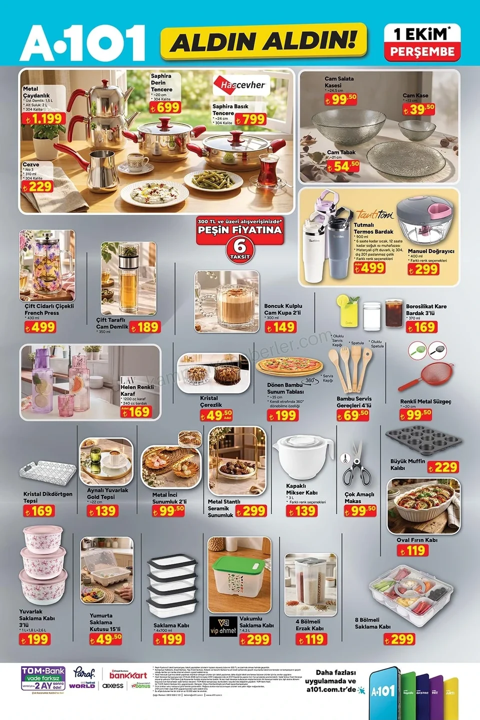 A101 01.10.2026 Aldın Aldın kampanyası — afiş 8