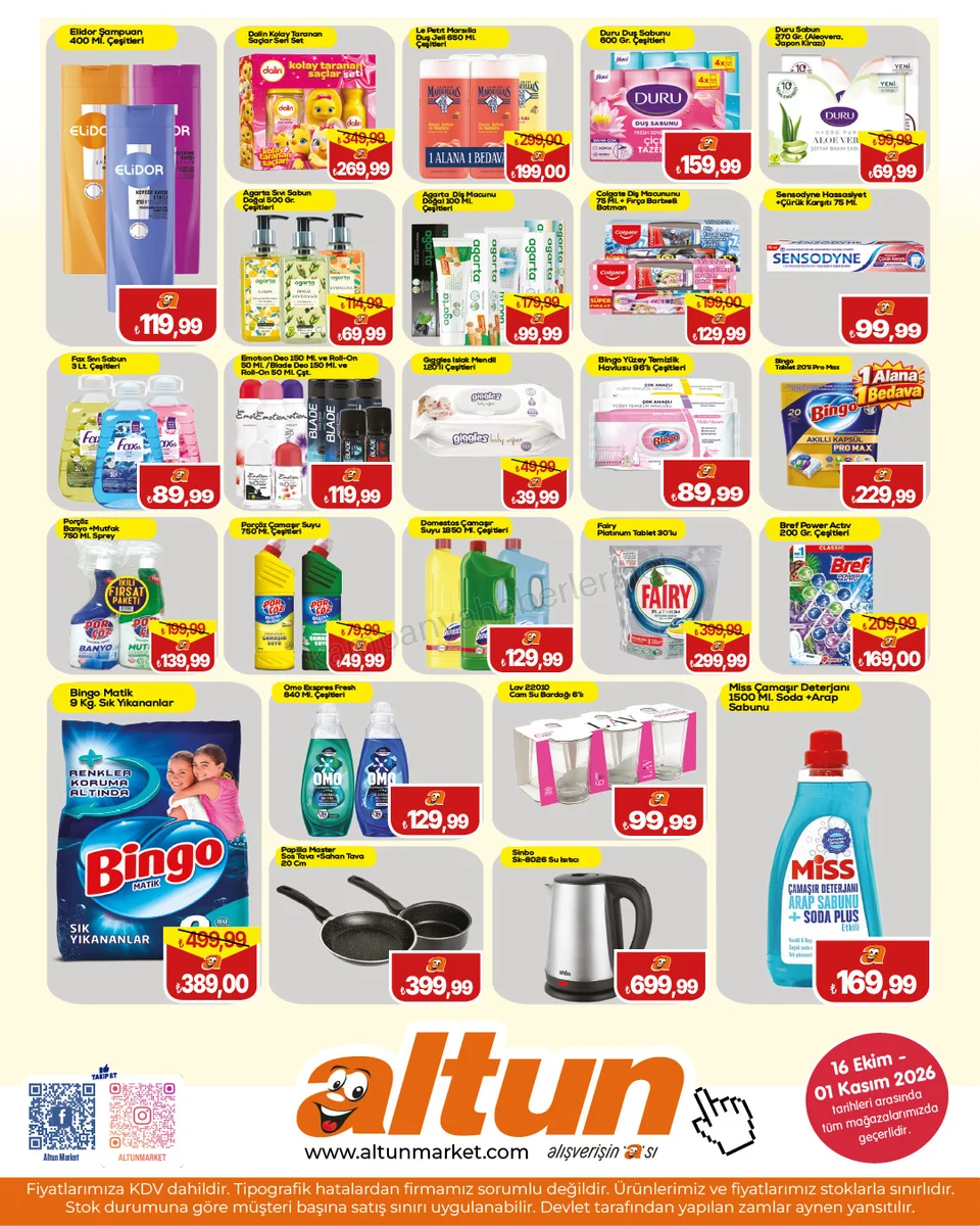 Altun Market 16.10.2026 – 01.11.2026 Sepetinizi Altun Fırsatlarıyla Doldurun kampanyası — afiş 4