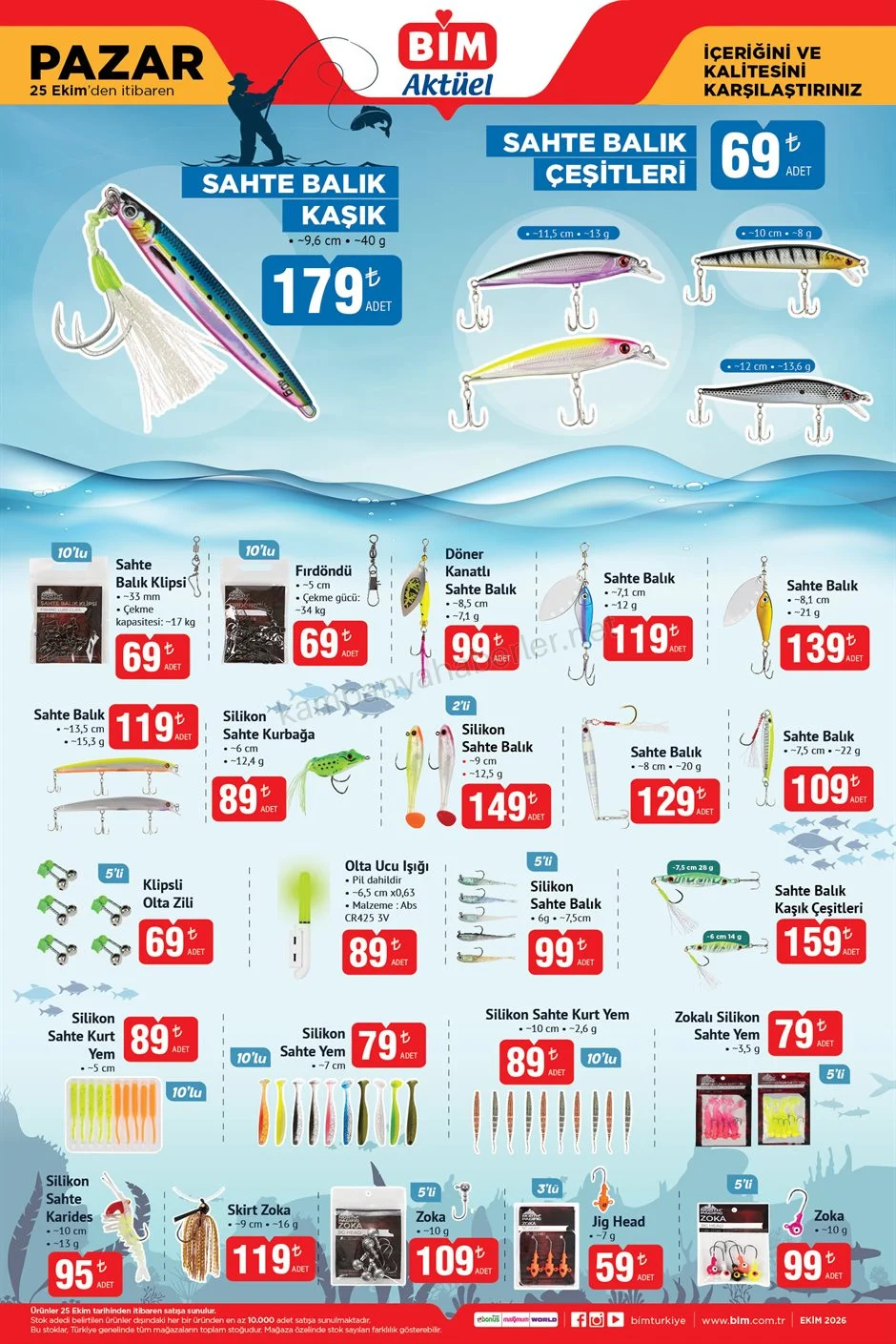 BİM 25 Ekim Pazar 2026 aktüel ürünleri ve fiyatları — afiş