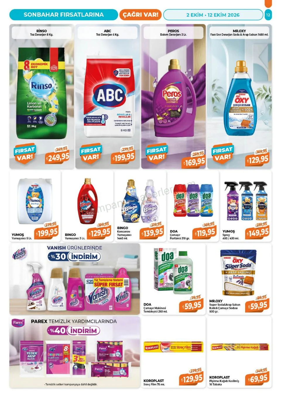 Çağrı Market 02.10.2026 2-12 Ekim - Güncel Katalog kampanyası — afiş 12