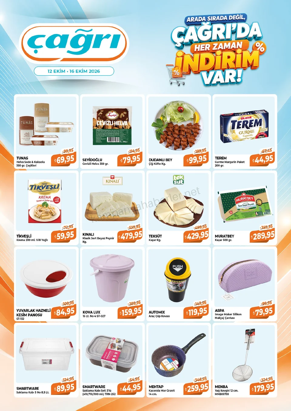 Çağrı Market 12.10.2026 – 16.10.2026 12-16 Ekim-Çağrı'da Her Zaman İndirim Var! kampanyası — afiş 3
