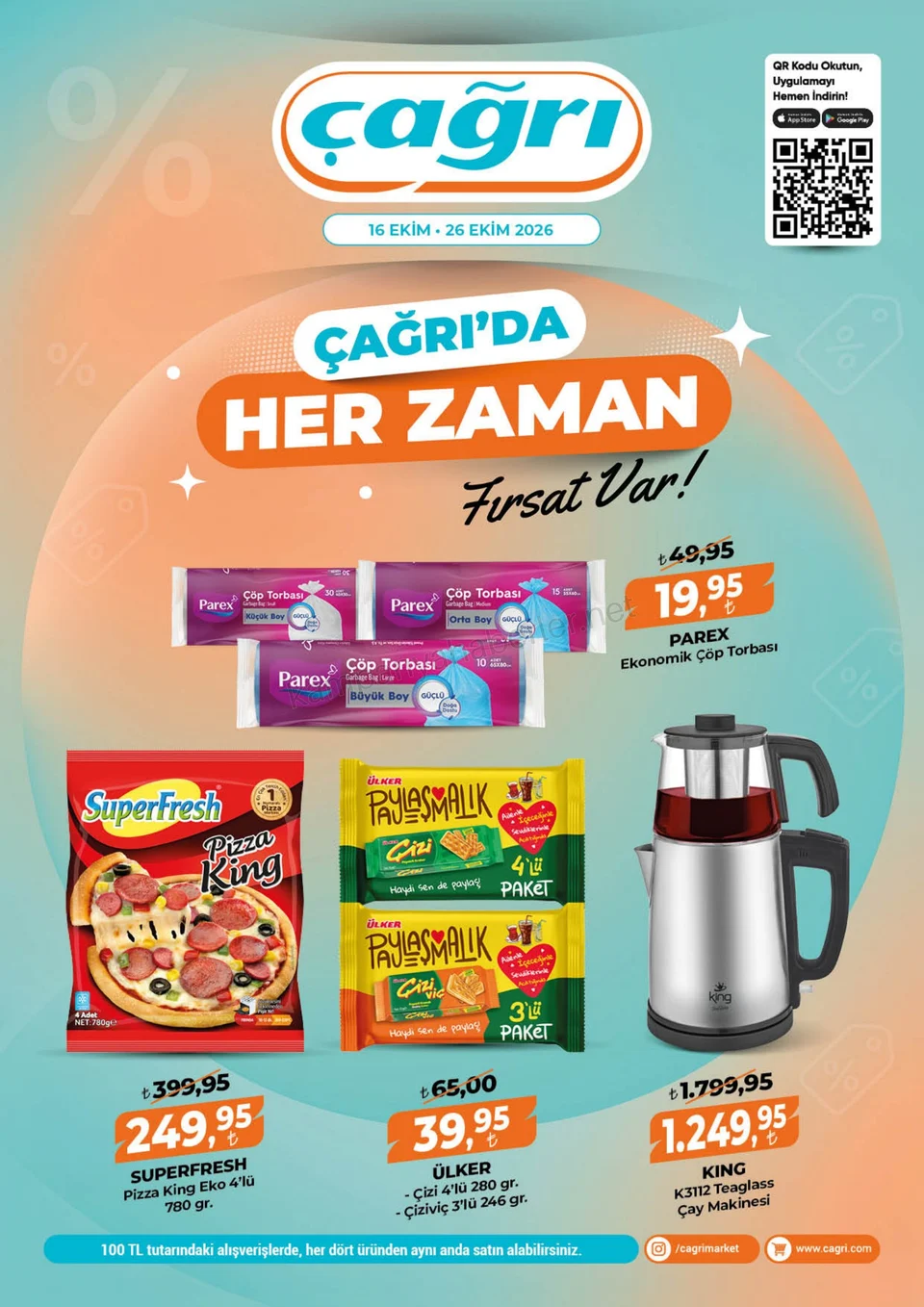 Çağrı Market 16.10.2026 – 26.10.2026 16-26 Ekim-Güncel Katalog kampanyası — afiş 1