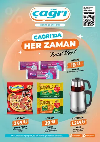 Çağrı Market 16.10.2026 – 26.10.2026 16-26 Ekim-Güncel Katalog kampanyası — afiş 1