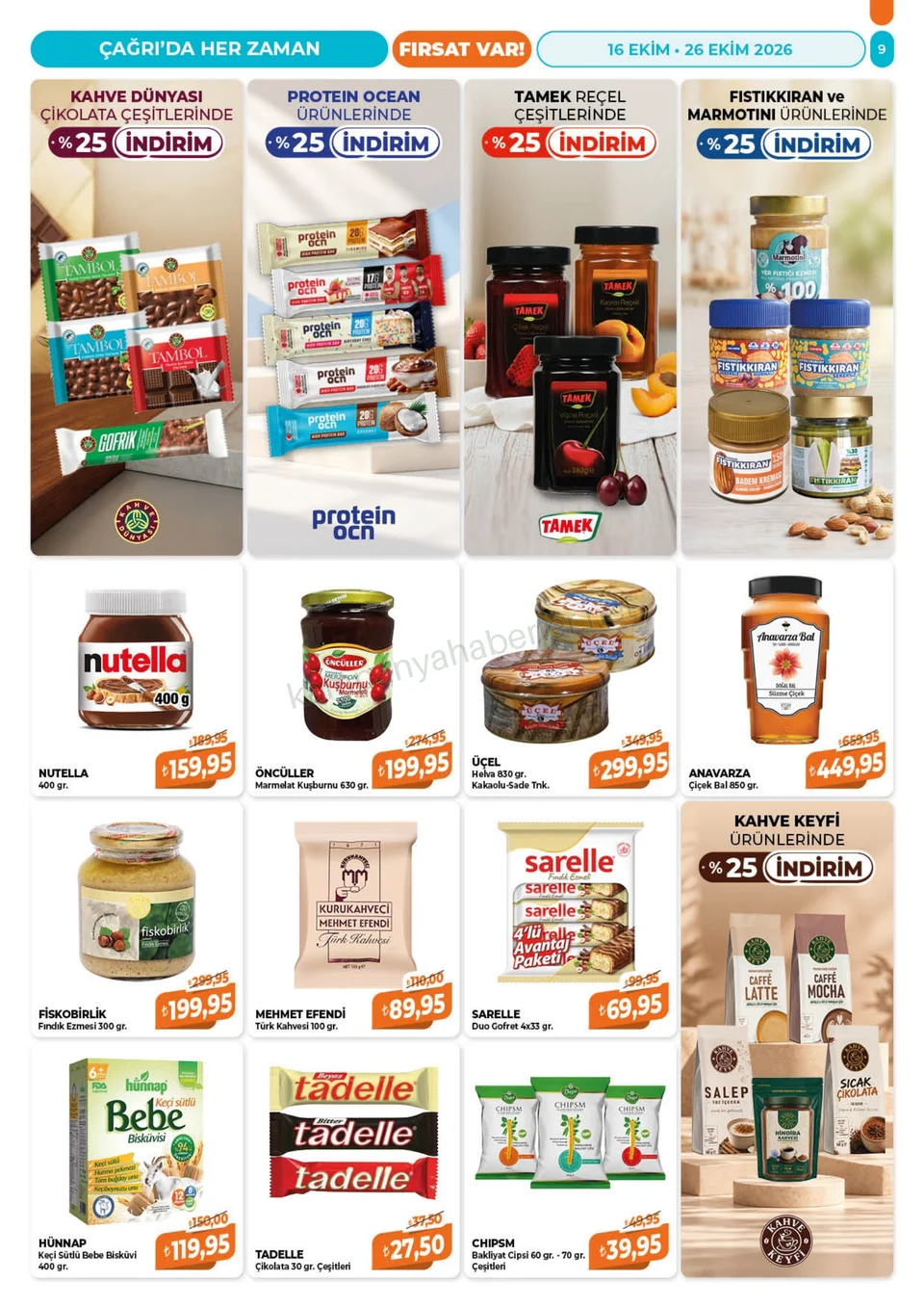 Çağrı Market 16.10.2026 – 26.10.2026 16-26 Ekim-Güncel Katalog kampanyası — afiş 9