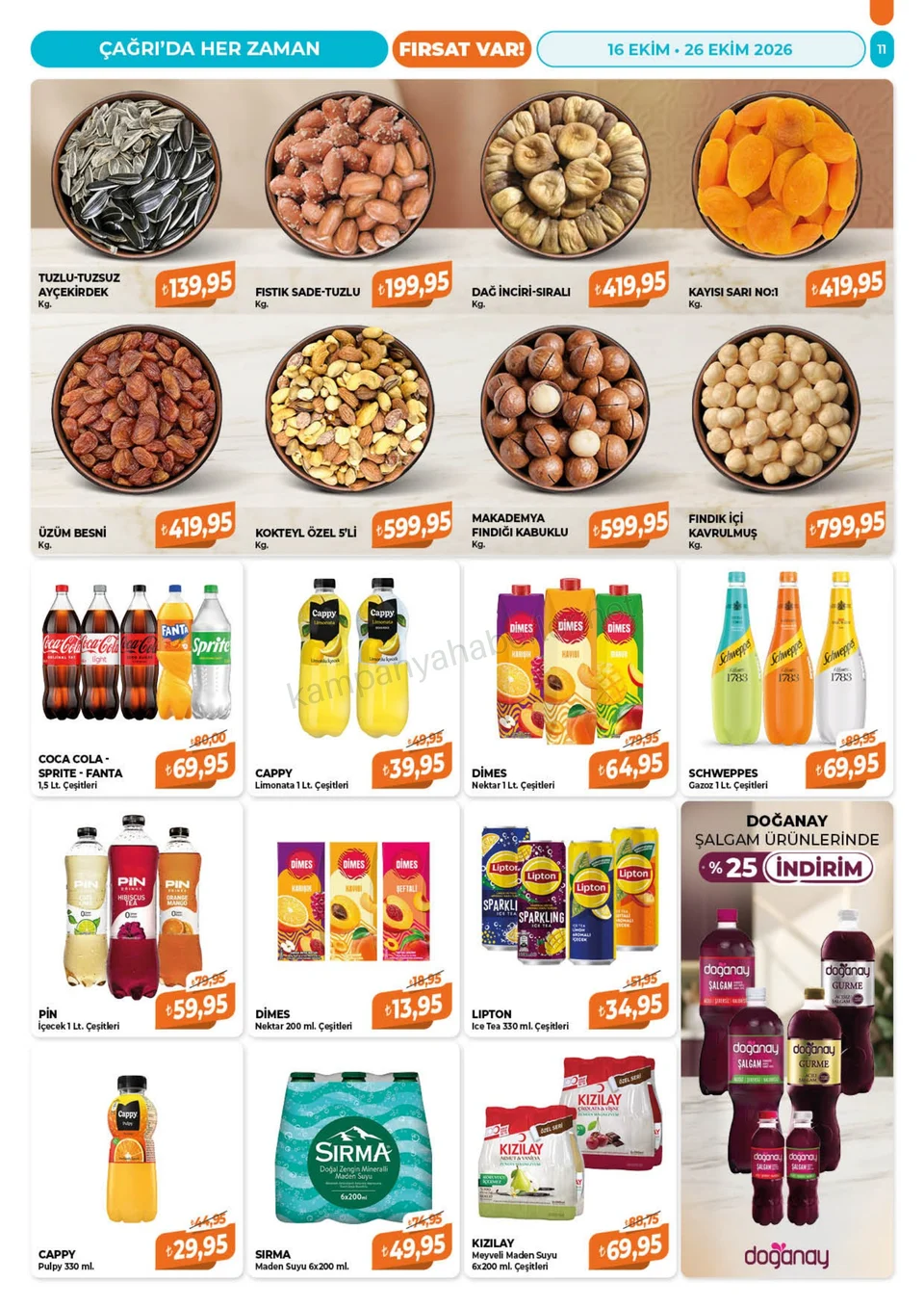 Çağrı Market 16.10.2026 – 26.10.2026 16-26 Ekim-Güncel Katalog kampanyası — afiş 11