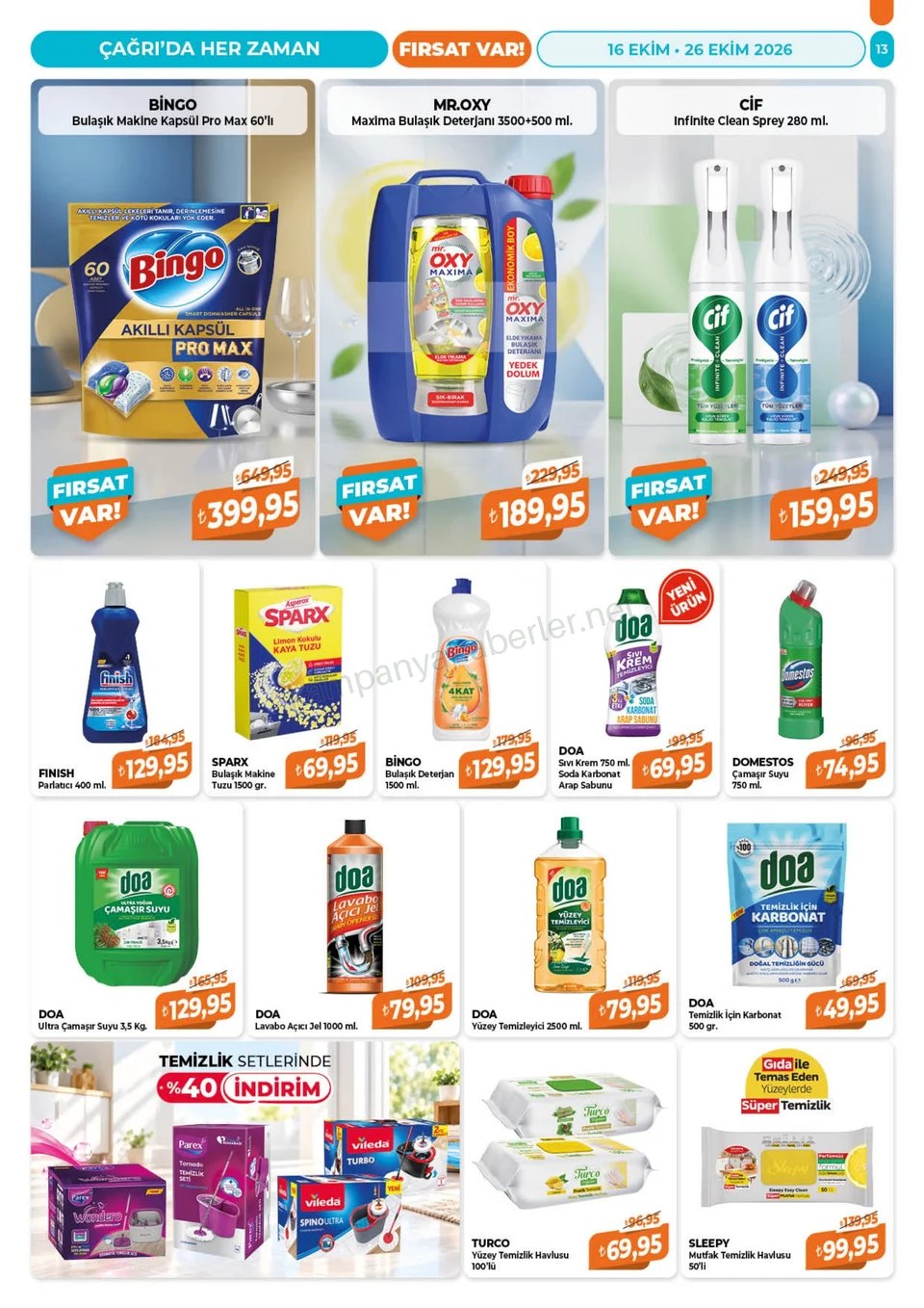Çağrı Market 16.10.2026 – 26.10.2026 16-26 Ekim-Güncel Katalog kampanyası — afiş 13