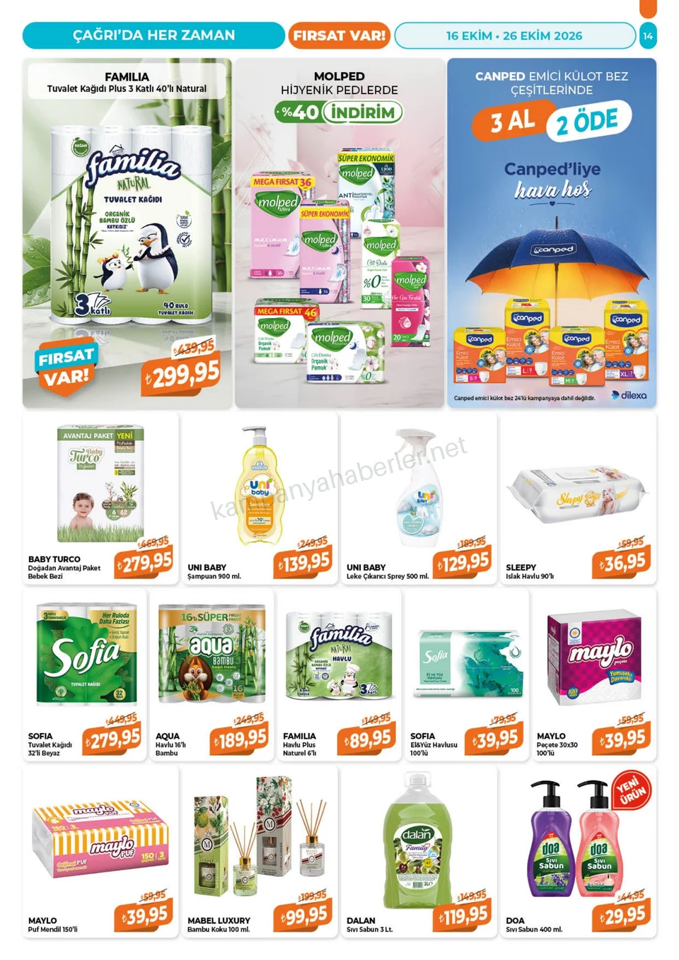 Çağrı Market 16.10.2026 – 26.10.2026 16-26 Ekim-Güncel Katalog kampanyası — afiş 14