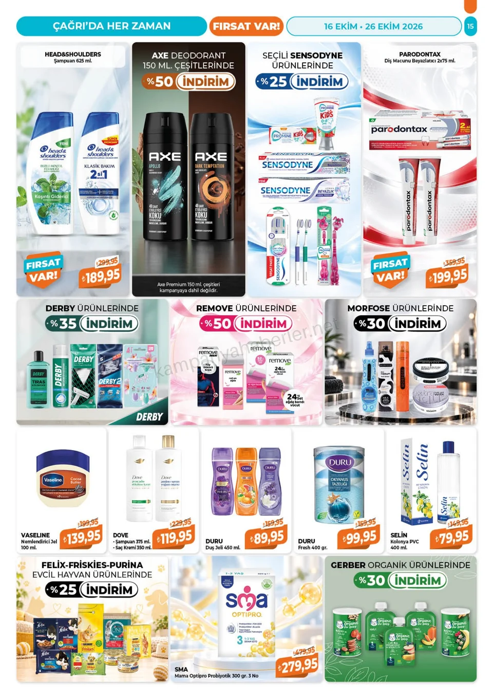 Çağrı Market 16.10.2026 – 26.10.2026 16-26 Ekim-Güncel Katalog kampanyası — afiş 15
