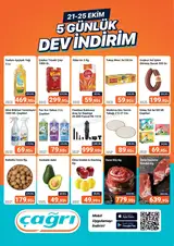 Çağrı Market 21.10.2026 – 25.10.2026 21-25 Ekim-5 Günlük Dev İndirim kampanyası — afiş 1