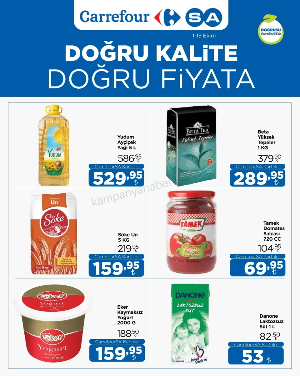 CarrefourSA 01.10.2026 – 15.10.2026 Aktüel Ürünler Kataloğu kampanyası — afiş 1