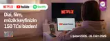 Enpara Dizi, film, müzik keyfinizin 150 TL’si bizden! 2026 — kampanya görseli