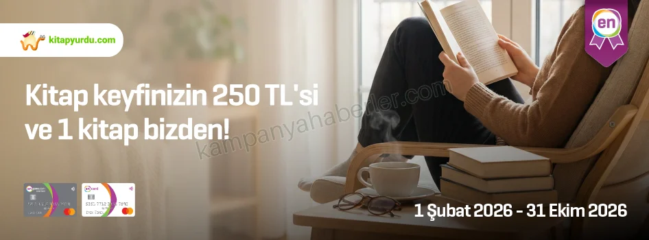 Enpara Kitap keyfinizin 250 TL'si ve 1 kitap bizden! 2026 — kampanya görseli