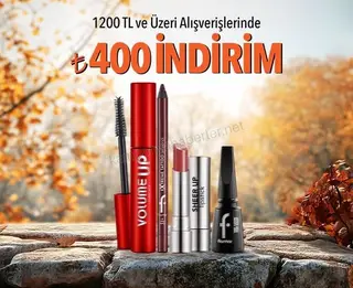 Flormar 1200 TL üzerine 400 TL indirim! 2026 — afiş 1