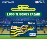 Garanti BBVA İlk Bonus kartın Fenerbahçe Bonus olsun 1.000 TL bonus kazan! 2026 — kampanya görseli