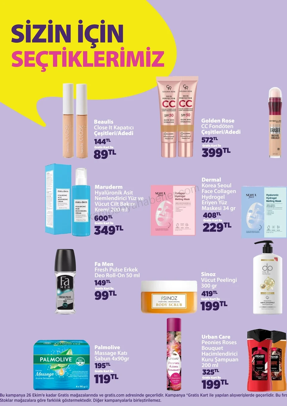 Gratis 28.09.2026 Ekim Ürün Kataloğu kampanyası — afiş 6