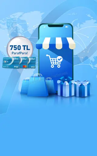 Halkbank Yurt dışı online alışverişlerinize 750 TL ParafPara! 2026 — kampanya görseli