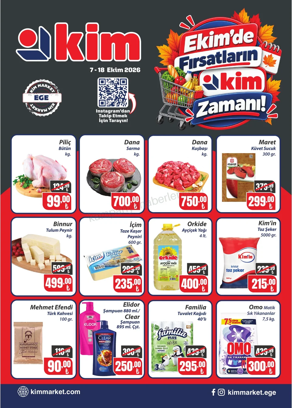 KİM Market 07.10.2026 – 18.10.2026 7-18 Ekim | Ege kampanyası — afiş 1