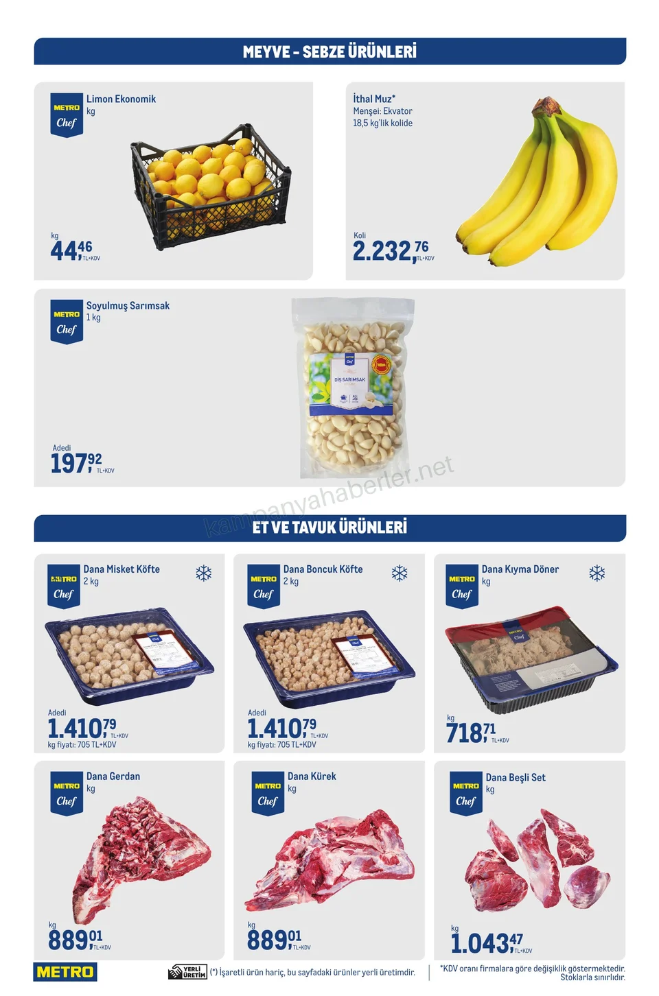 Metro Market 07.10.2026 – 13.10.2026 Profesyonel Mutfakların Haftalık İhtiyaçları kampanyası — afiş 2