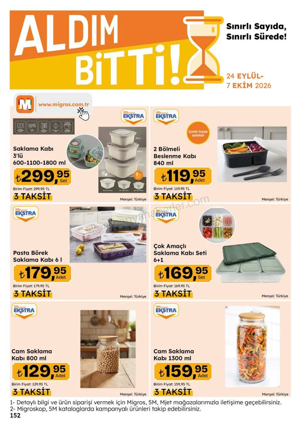 Migros 24.09.2026 – 07.10.2026 5M Migroskop Dijital kampanyası — afiş 152
