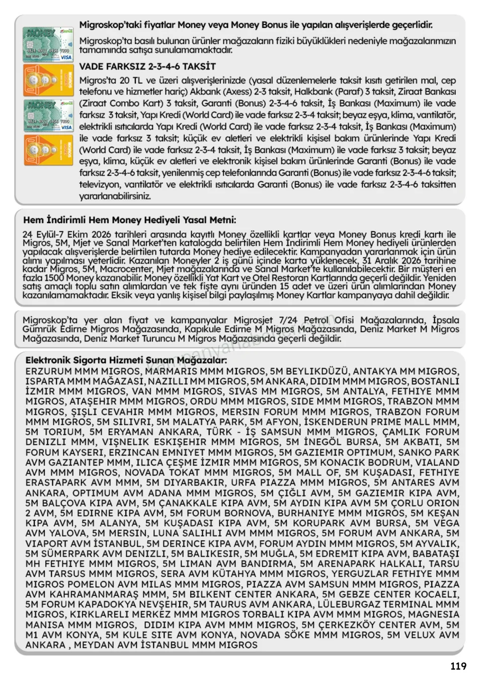 Migros 24.09.2026 – 07.10.2026 Migroskop Dijital kampanyası — afiş 119