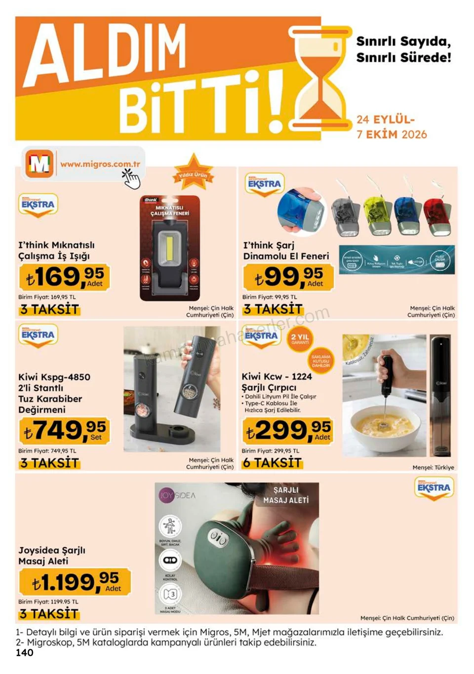 Migros 24.09.2026 – 07.10.2026 Migroskop Dijital kampanyası — afiş 140