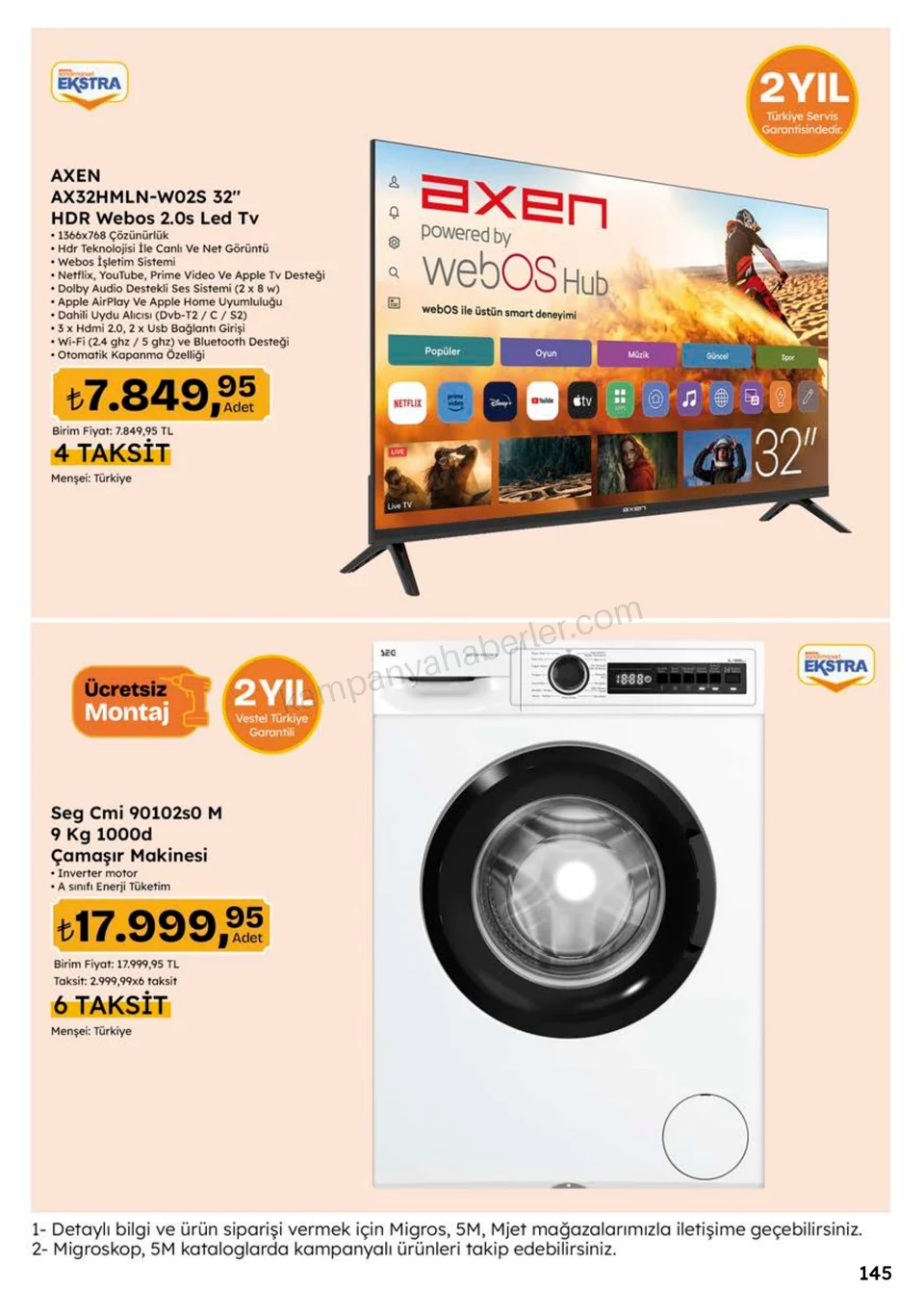 Migros 24.09.2026 – 07.10.2026 Migroskop Dijital kampanyası — afiş 145