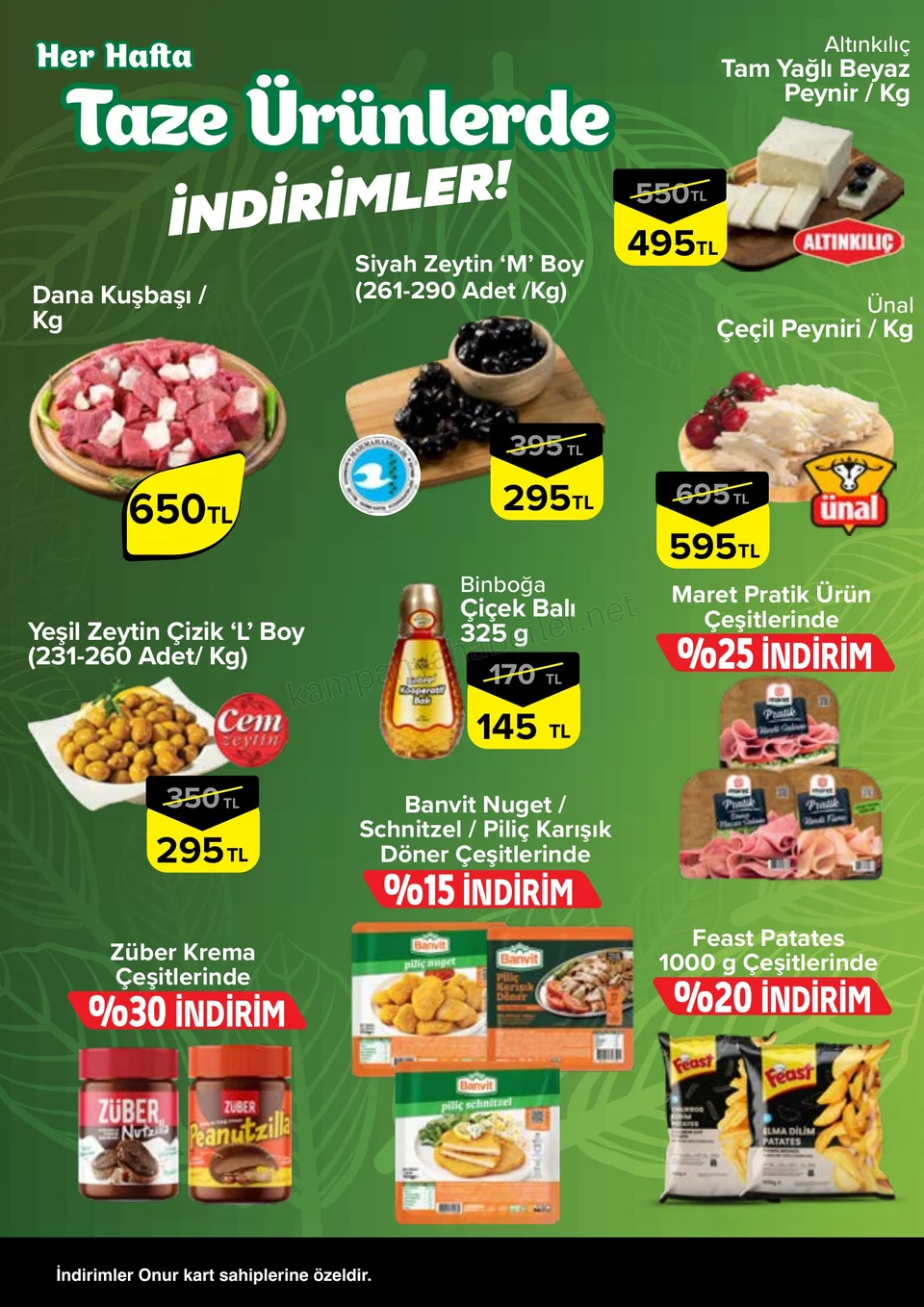 Onur Market 08.10.2026 – 14.10.2026 İstanbul Taze Ürünlerde İndirimler kampanyası — afiş 2
