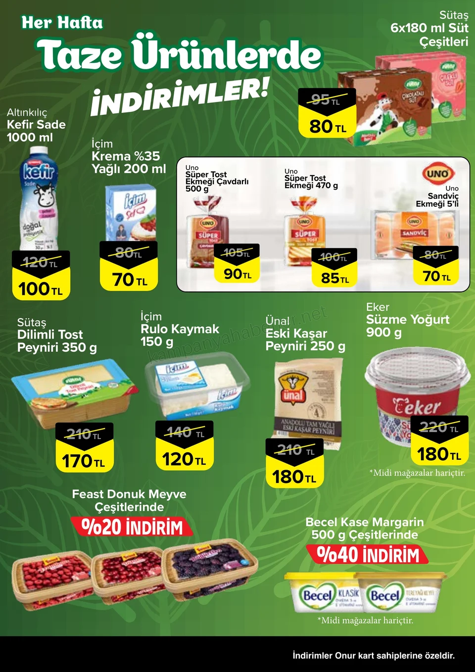 Onur Market 15.10.2026 – 21.10.2026 İstanbul Taze Ürünlerde İndirimler kampanyası — afiş 3