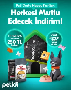 Türkiye Finans Sevimli Dostlarınız için Petidi.com’da 250 TL İndirim Fırsatı! 2026 — kampanya görseli