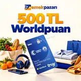 VakıfBank Emekli kredi kartları ile emekpazari'ndn alışverişlerinize 500 TL Worldpuan! 2026 — kampanya görseli
