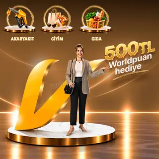 VakıfBank Gıda, giyim ve akaryakıt sektörlerinin her birinden 2.000 TL alışverişinize 500 TL Worldpuan! 2026 — kampanya görseli