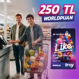 VakıfBank Like Card ile gıda alışverişlerinize 250 TL Worldpuan! 2026 — kampanya görseli