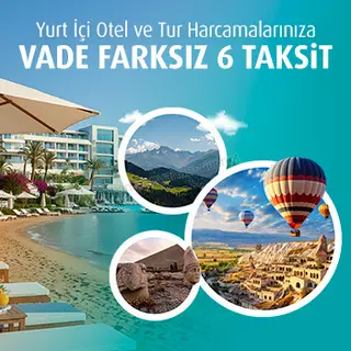 VakıfBank MilPlus Seyahat Hattı ve milplus.com.tr'den yurt içi otel ve kültür turu harcamanıza 6 ay taksit fırsatı! 2026 — kampanya görseli