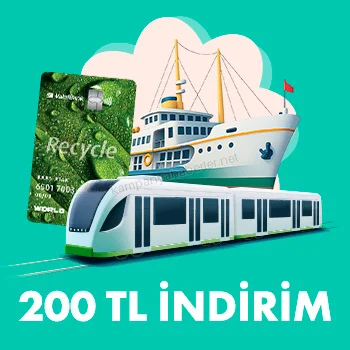 VakıfBank Recycle Card ile toplu taşıma harcamalarınıza %50 indirim! 2026 — kampanya görseli