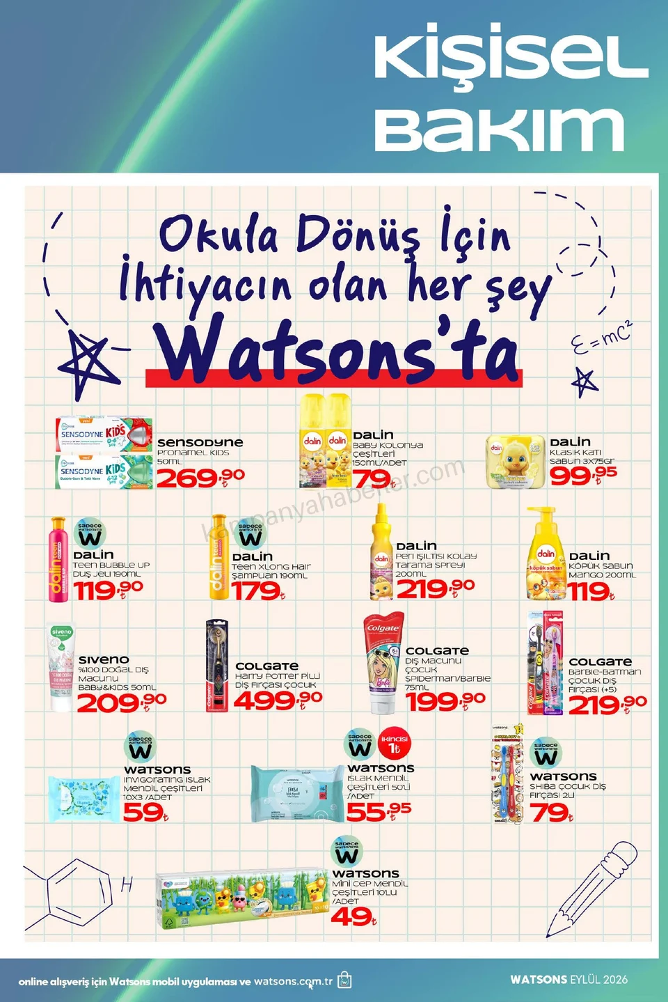 Watsons 01.09.2026 – 06.10.2026 EYLÜL KATALOG 2026 kampanyası — afiş 37