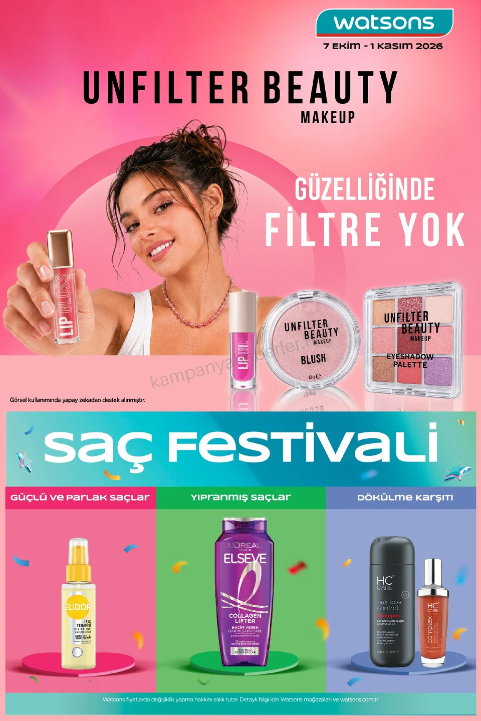 Watsons 07.10.2026 – 01.11.2026 EKİM KATALOG 2026 kampanyası — afiş 1