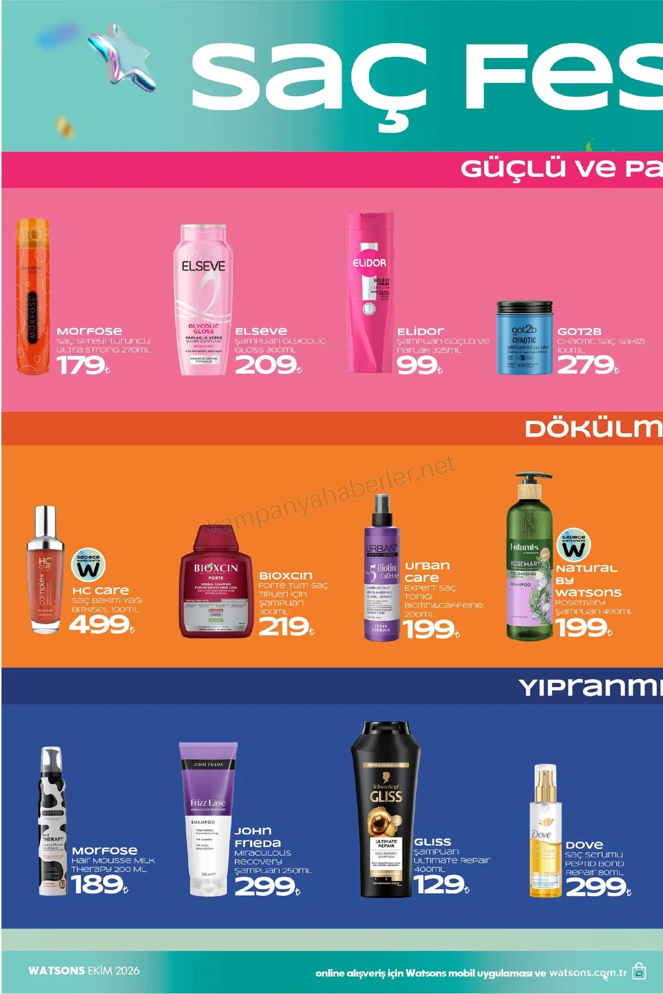 Watsons 07.10.2026 – 01.11.2026 EKİM KATALOG 2026 kampanyası — afiş 12