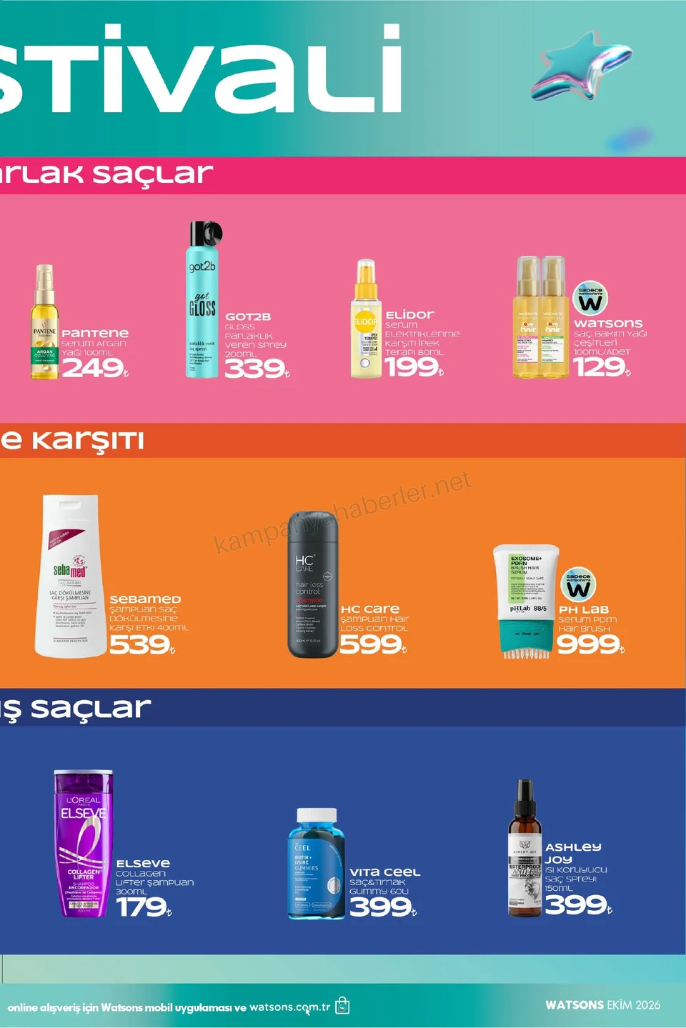 Watsons 07.10.2026 – 01.11.2026 EKİM KATALOG 2026 kampanyası — afiş 13