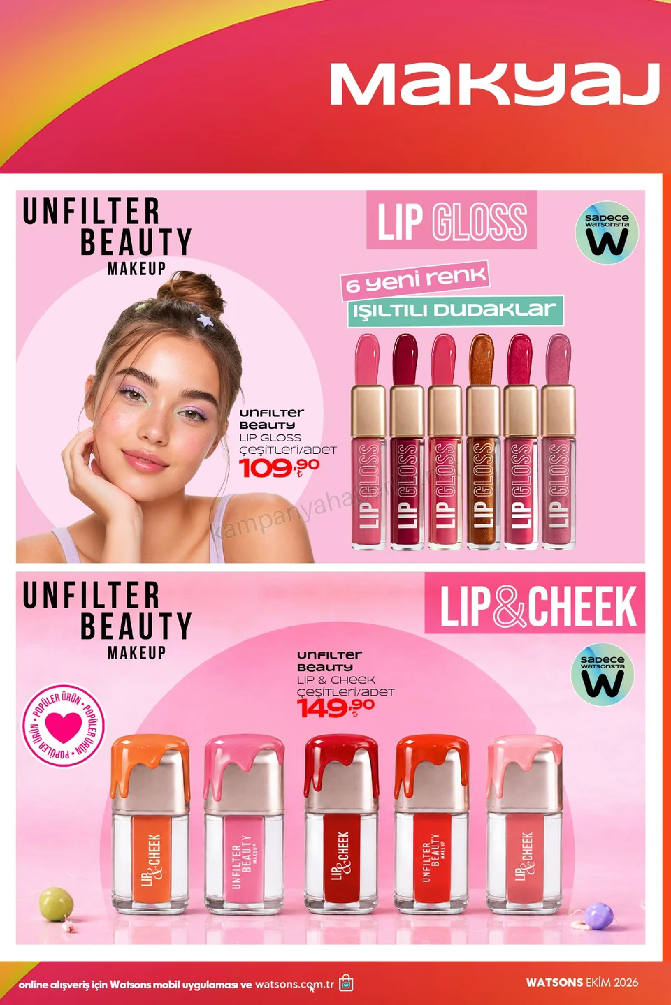 Watsons 07.10.2026 – 01.11.2026 EKİM KATALOG 2026 kampanyası — afiş 14