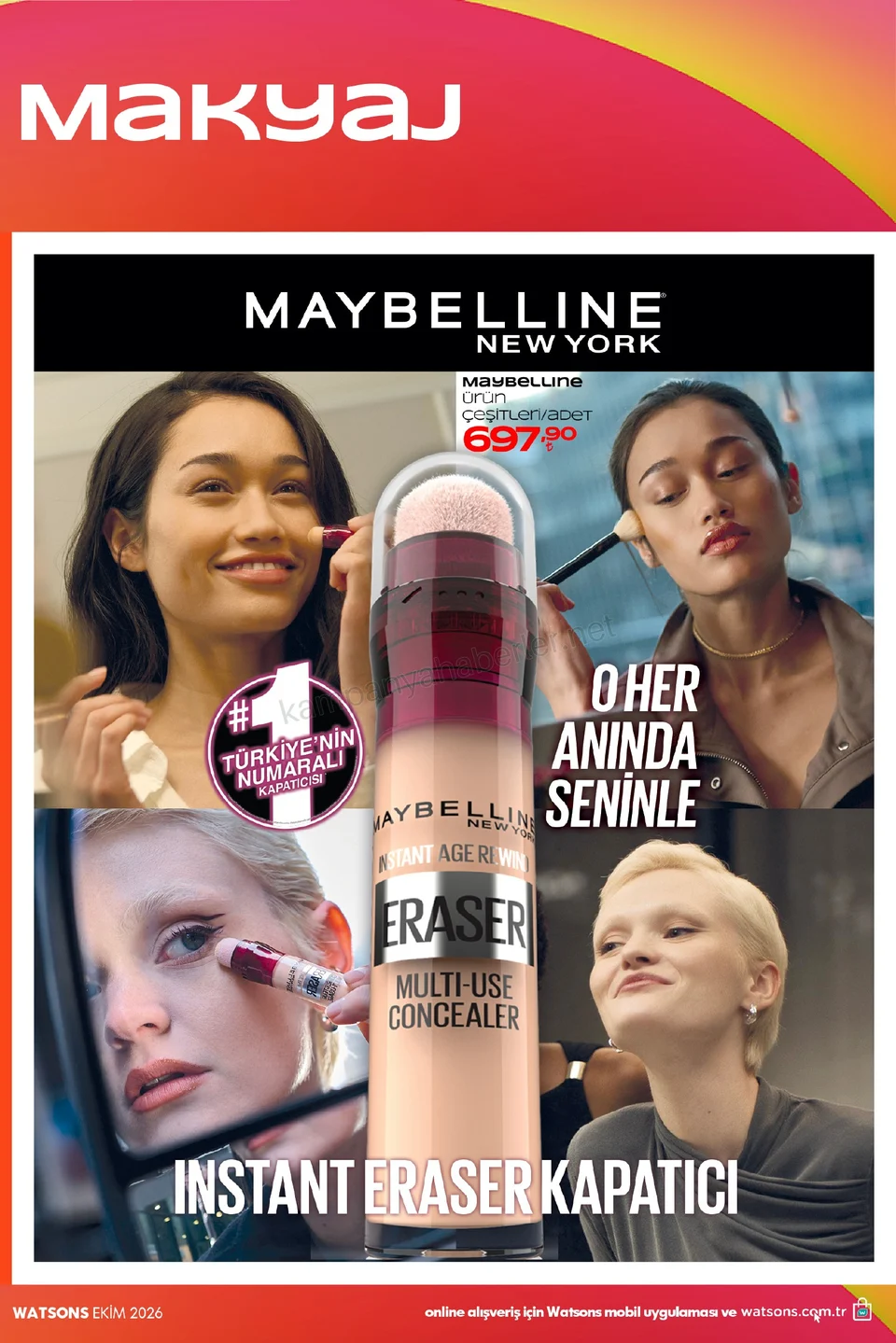 Watsons 07.10.2026 – 01.11.2026 EKİM KATALOG 2026 kampanyası — afiş 17